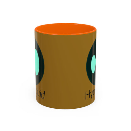 Hyperliquid Black font Brown Accent Mug by cypherpunkgear.com