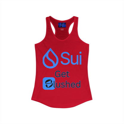 Sui: Get Slushed Women's Racerback Tank Top by cypherpunkgear.com