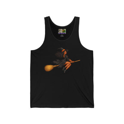 Velvet Vex Unisex Jersey Tank Top by CreepyCrafts.boo