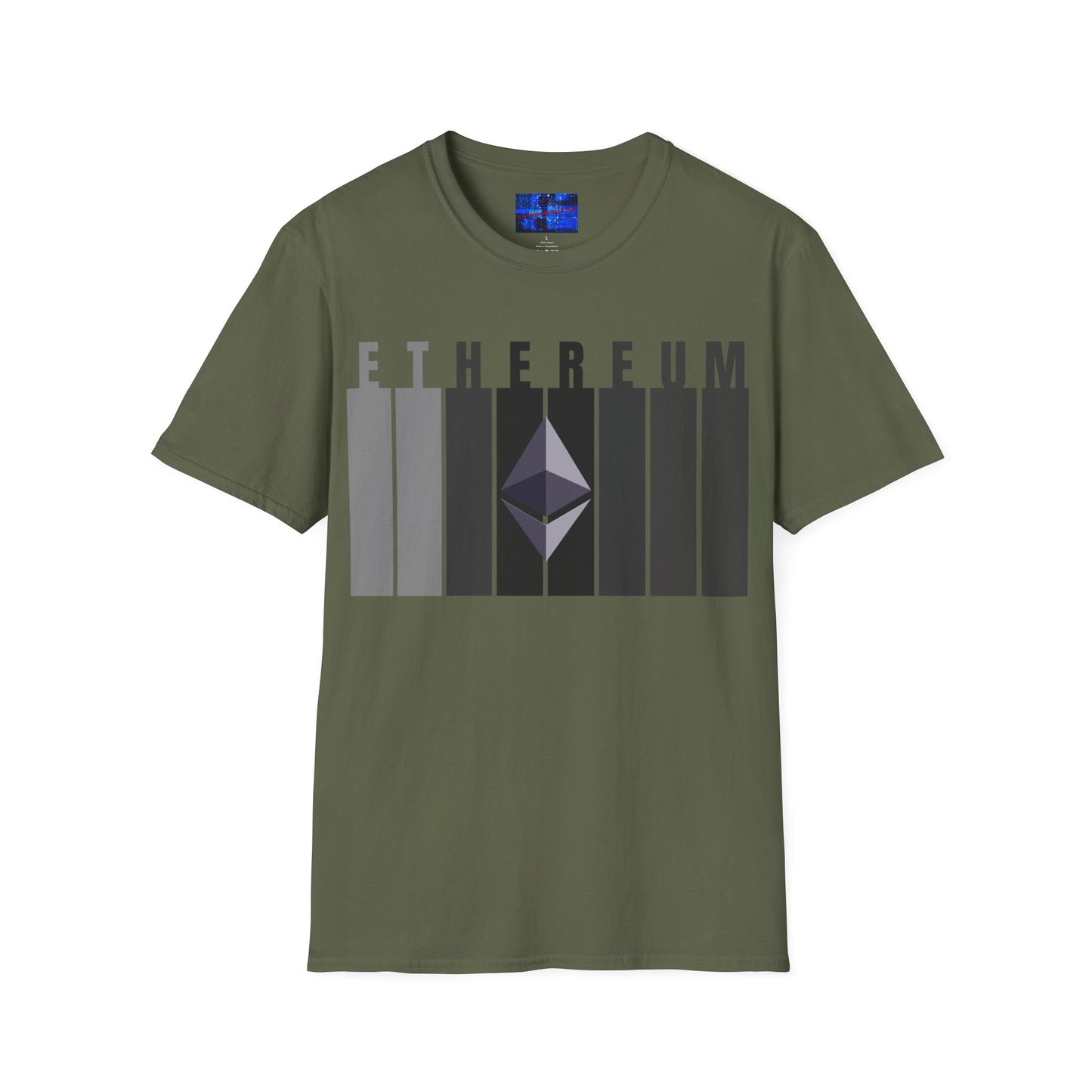 Ethereum (ETH) Dark colors Unisex T-Shirt by cypherpunkgear.com