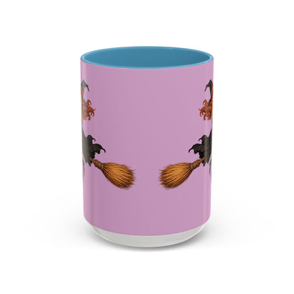 Hazel Hex Pink Accent Mug by CreepyCrafts.boo