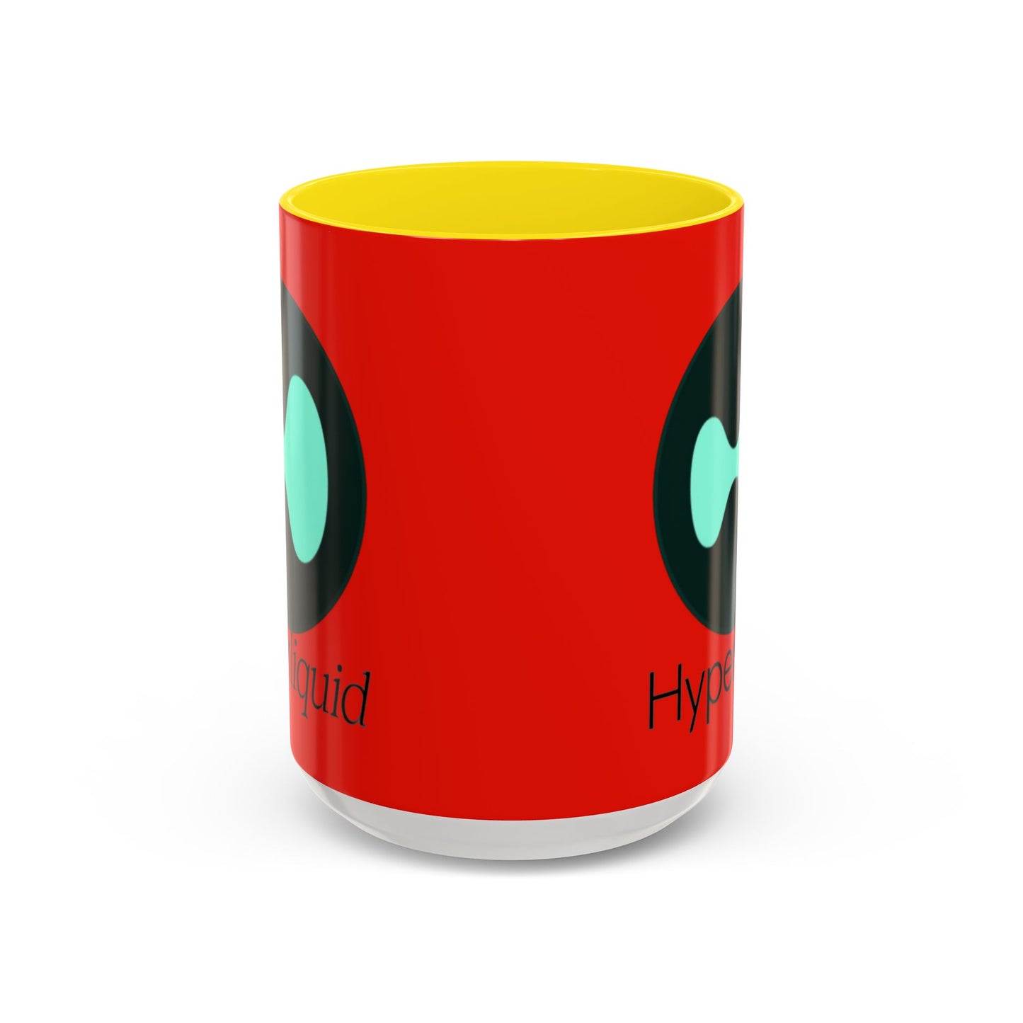 Hyperliquid Black font Red Accent Mug by cypherpunkgear.com