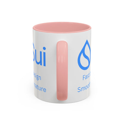 SUI White Accent Mug by cypherpunkgear.com