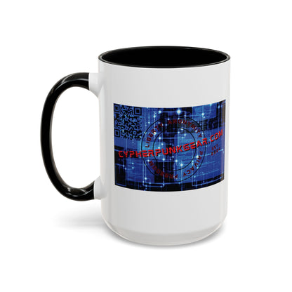 Cypherpunkgear.com logo Accent Mug by cypherpunkgear.com