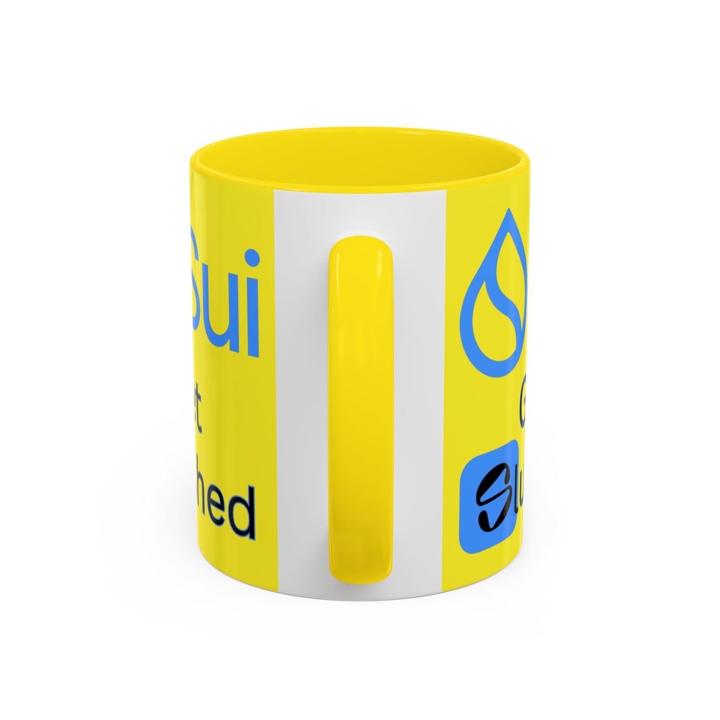 Sui: Get Slushed Yellow Accent Mug by cypherpunkgear.com