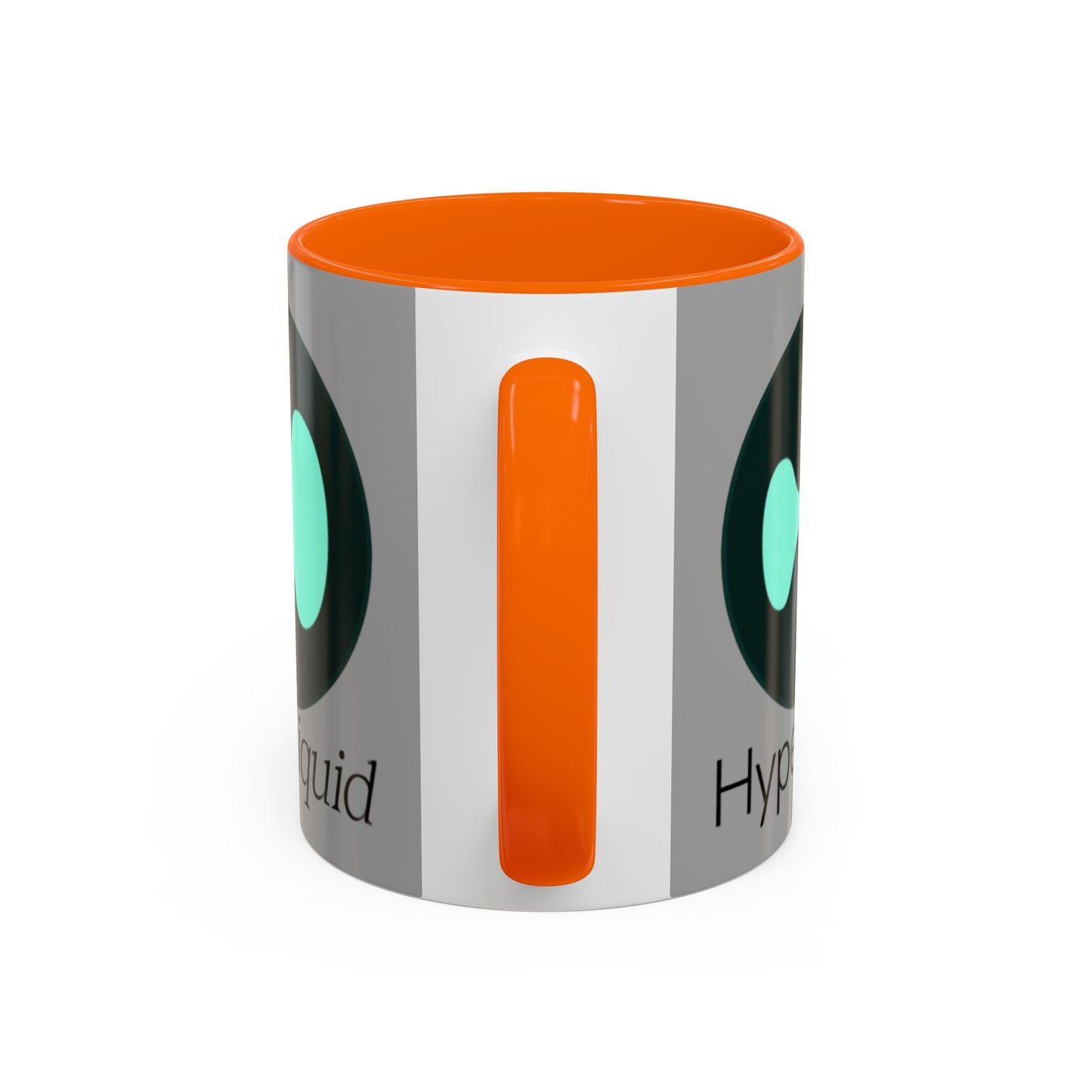 Hyperliquid Black font Grey Accent Mug by cypherpunkgear.com