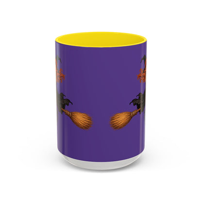 Hazel Hex Purple Accent Mug by CreepyCrafts.boo