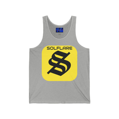 SolflareLogo Unisex Jersey Tank Top by cypherpunkgear.com