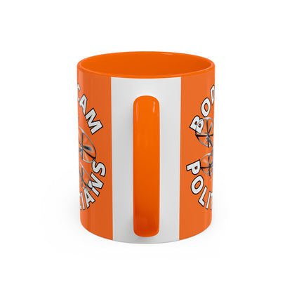 Bodycam the Politicians Drone Orange Accent Mug by cypherpunkgear.com