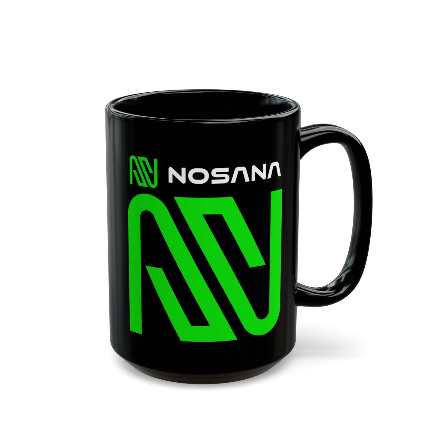 Nosana (NOS) Black Mug by cypherpunkgear