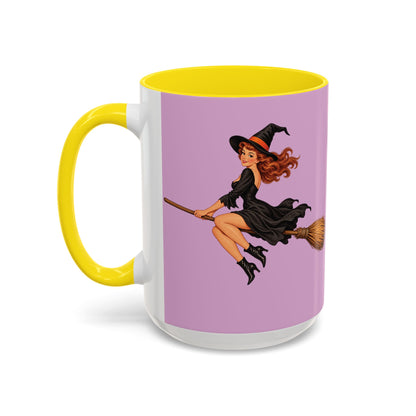 Hazel Hex Pink Accent Mug by CreepyCrafts.boo