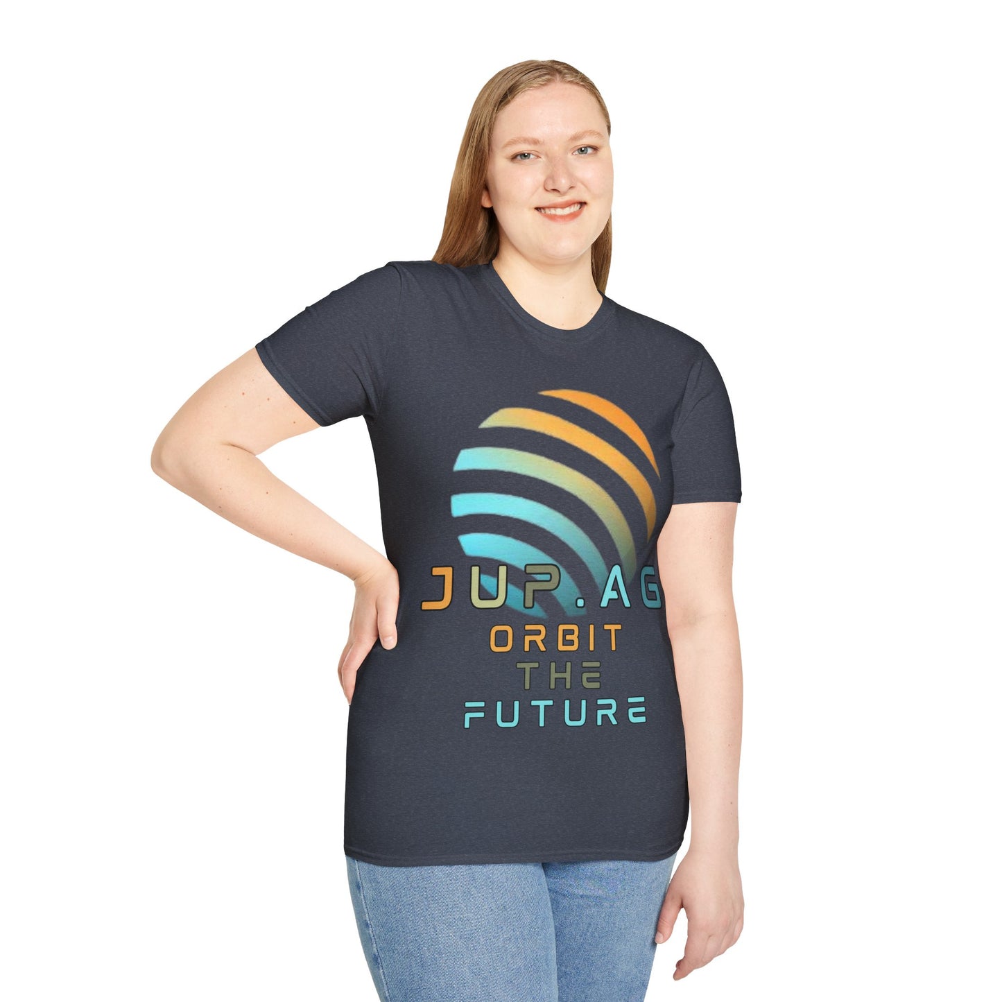 Jupiter (JUP) Orbit the Future Dark colors Unisex T-Shirt by cypherpunkgear.com