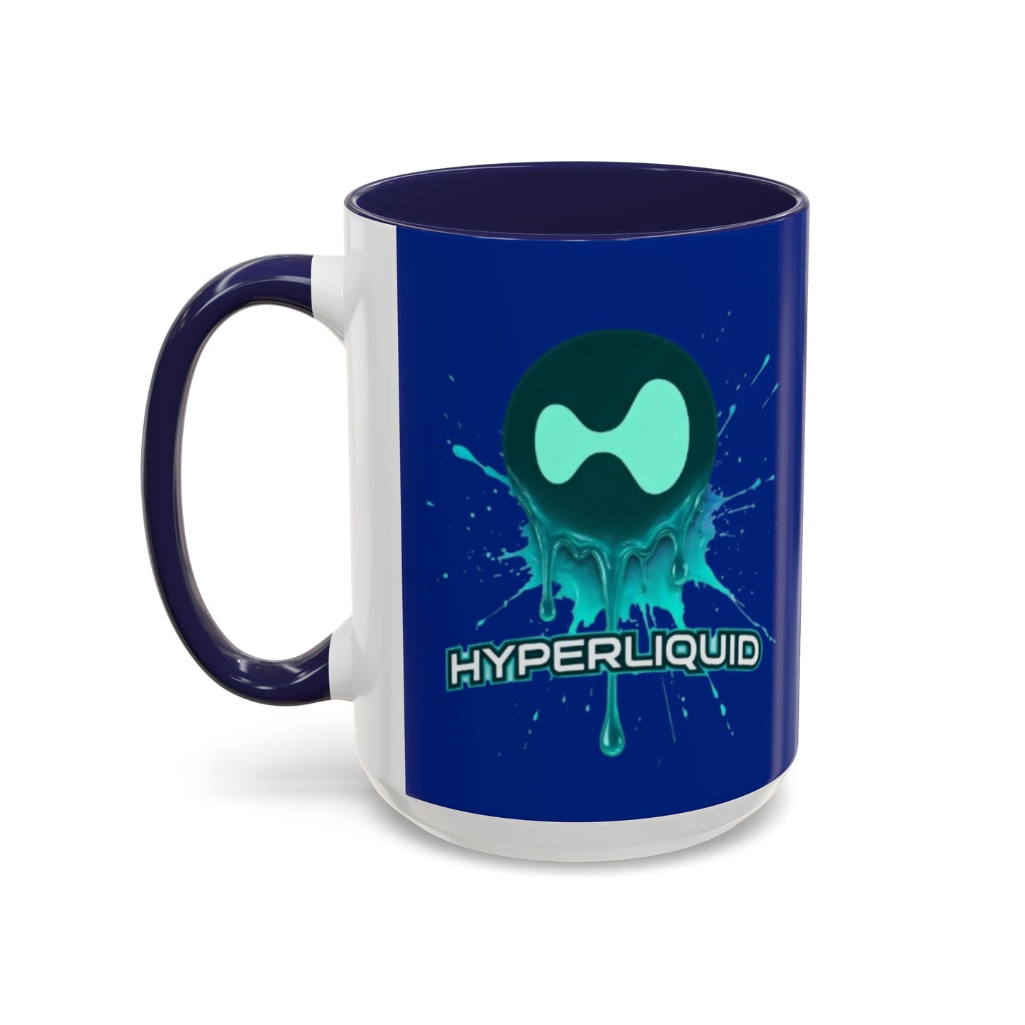HYPE Drip Blue Accent Mug by cypherpunkgear.com