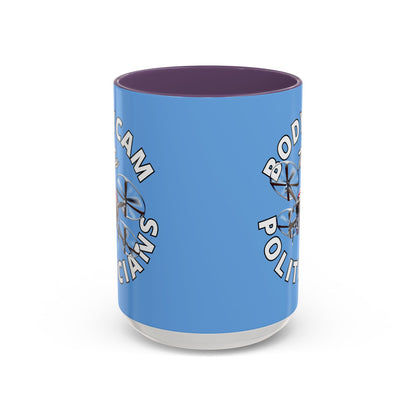 Bodycam the Politicians Drone Light Blue Accent Mug by cypherpunkgear.com