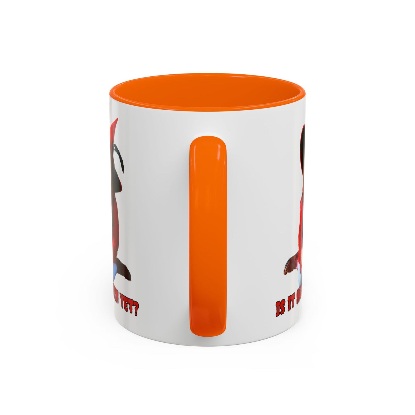 Is it Halloween yet? White Accent Mug by CreepyCrafts.boo