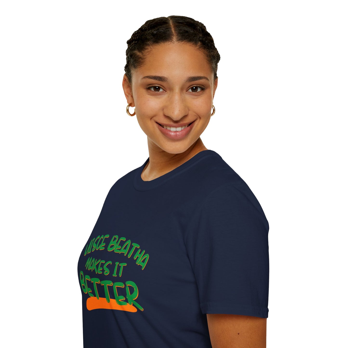 Uisce Beatha makes it better Green font Dark colors Unisex T-Shirt by cypherpunkgear.com