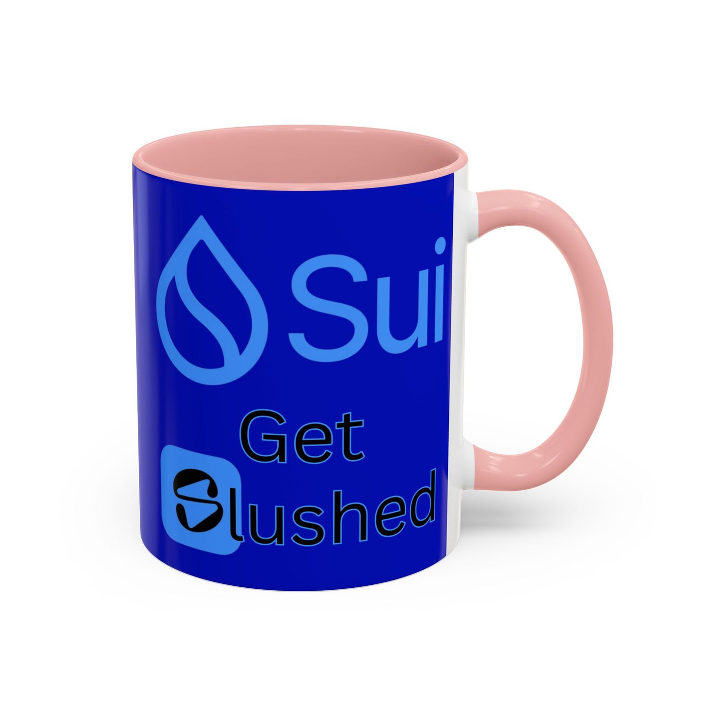 Sui: Get Slushed Dark Blue Accent Mug by cypherpunkgear.com