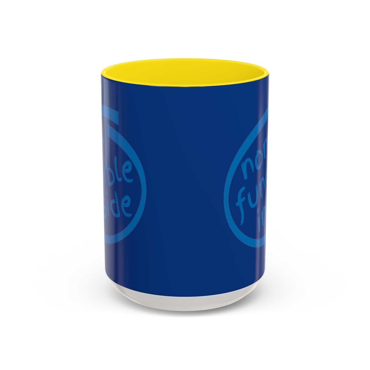 Non-Fungible Inside Dark Blue Accent Mug by cypherpunkgear.com