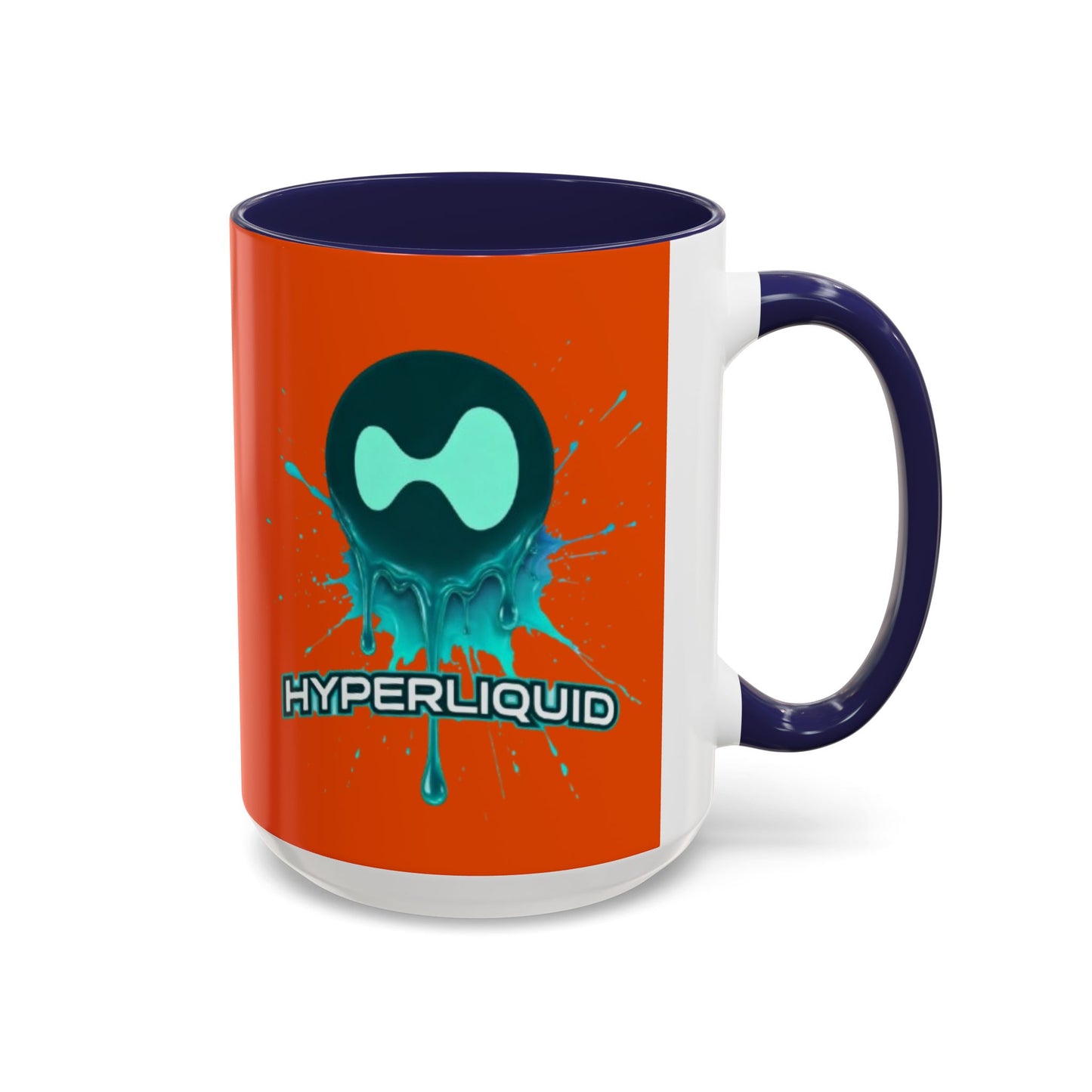 HYPE Drip Orange Accent Mug by cypherpunkgear.com