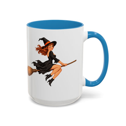 Hazel Hex White Accent Mug by CreepyCrafts.boo
