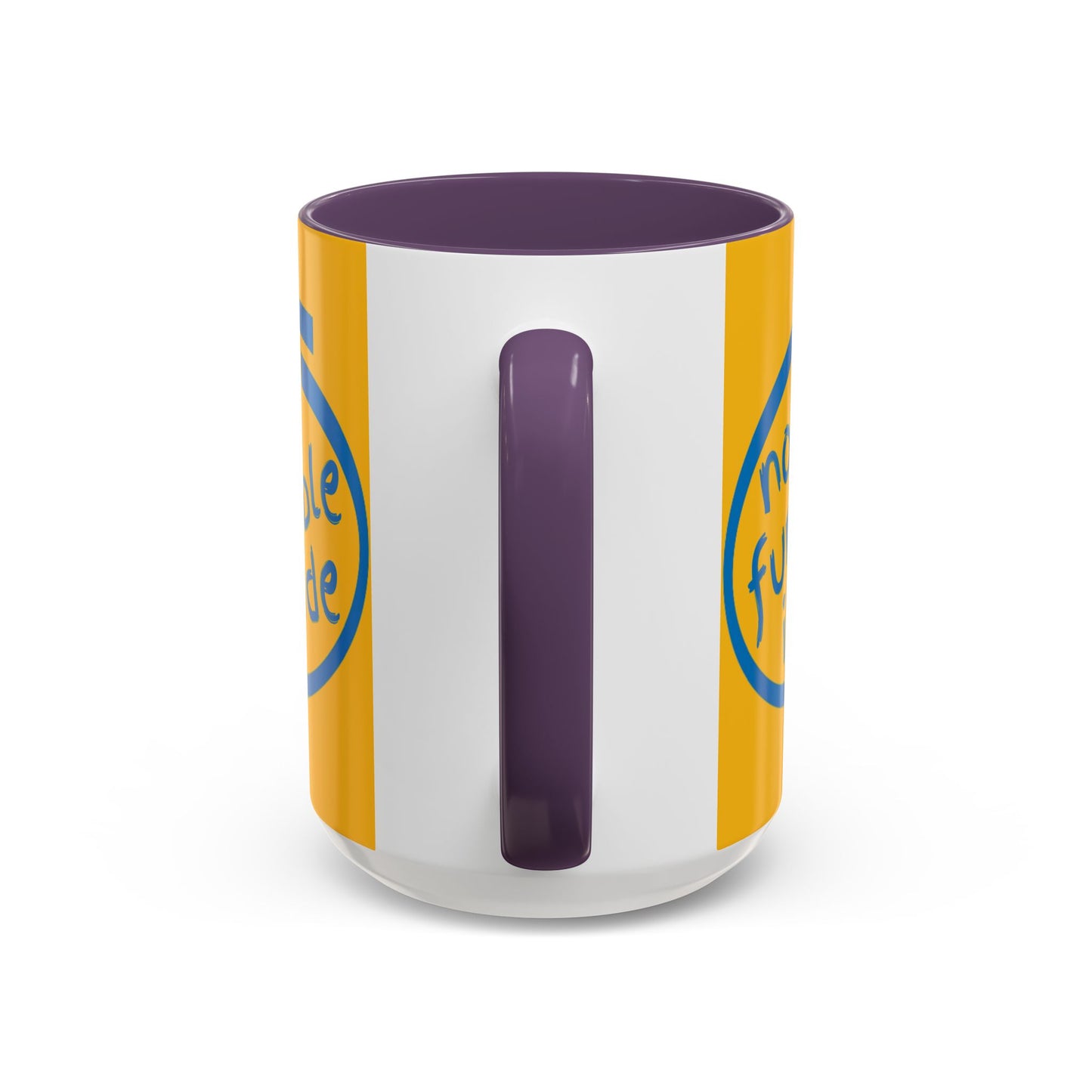 Non-Fungible Inside Yellow Accent Mug by cypherpunkgear.com