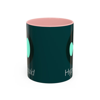 Hyperliquid White font Dark Hyperliquid Accent Mug by cypherpunkgear.com