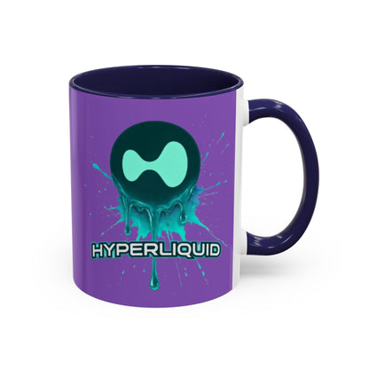 HYPE Drip Light Purple Accent Mug by cypherpunkgear.com