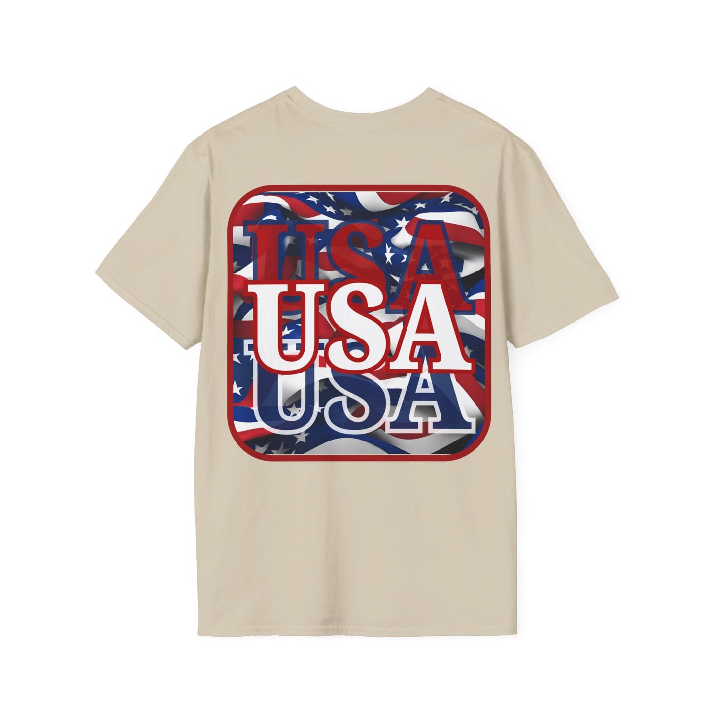 2-sided Red WHITE and Blue USA Patriot LTcolors Unisex T-Shirt by cypherpunkgear