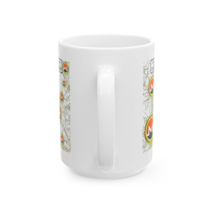 Monero (XMR) don't assume your freedoms are assured White Mug by cypherpunkgear.com