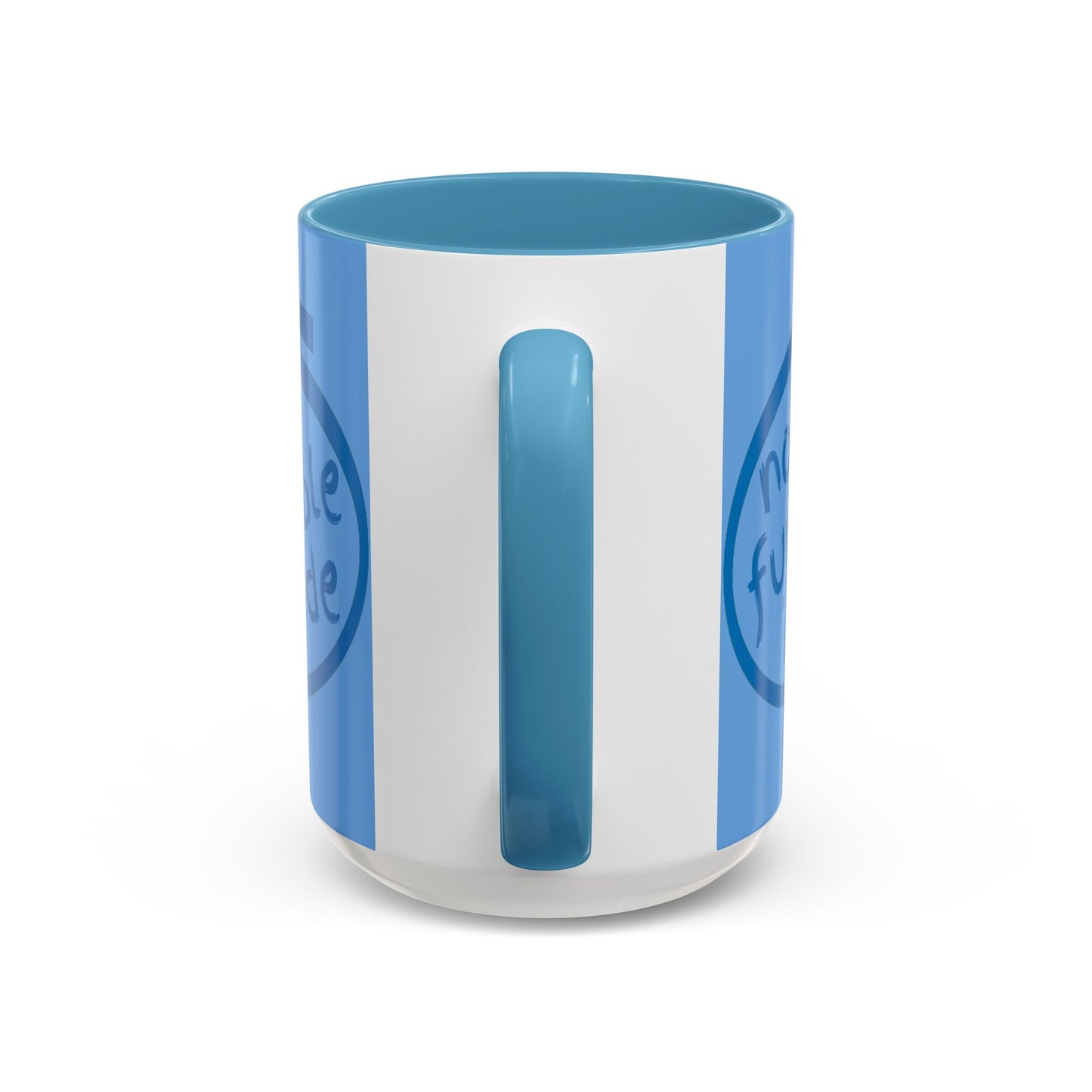 Non-Fungible Inside Light Blue Accent Mug by cypherpunkgear.com