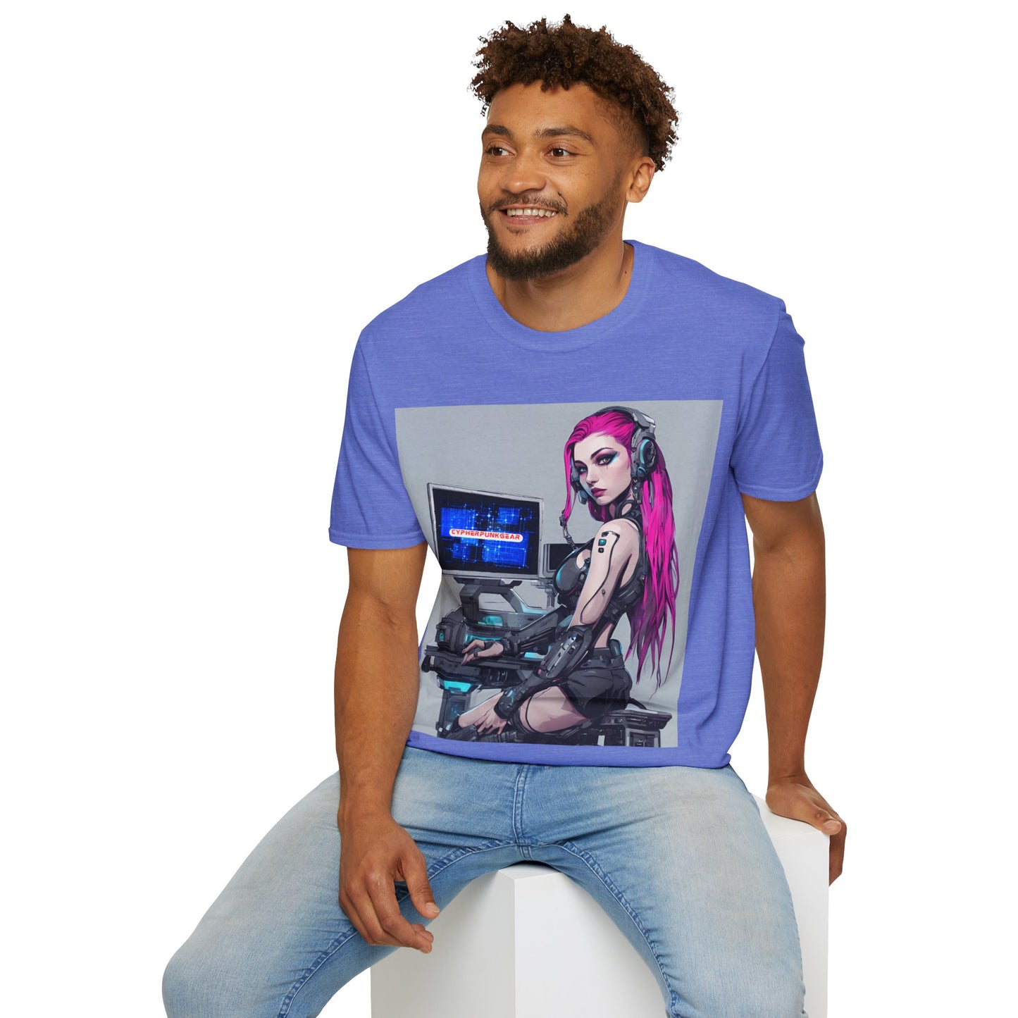 Netrunner Cyberpunk Unisex T-Shirt by cypherpunkgear