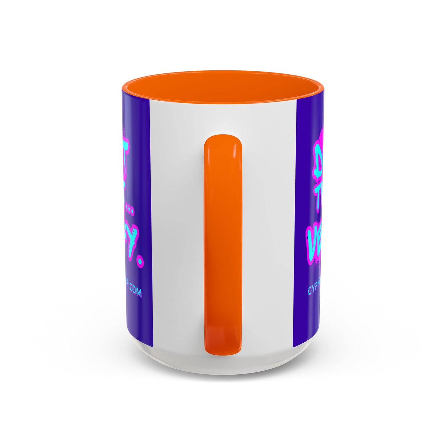 Don't Trust...Verify. Dark Purple Accent Mug by cypherpunkgear.com