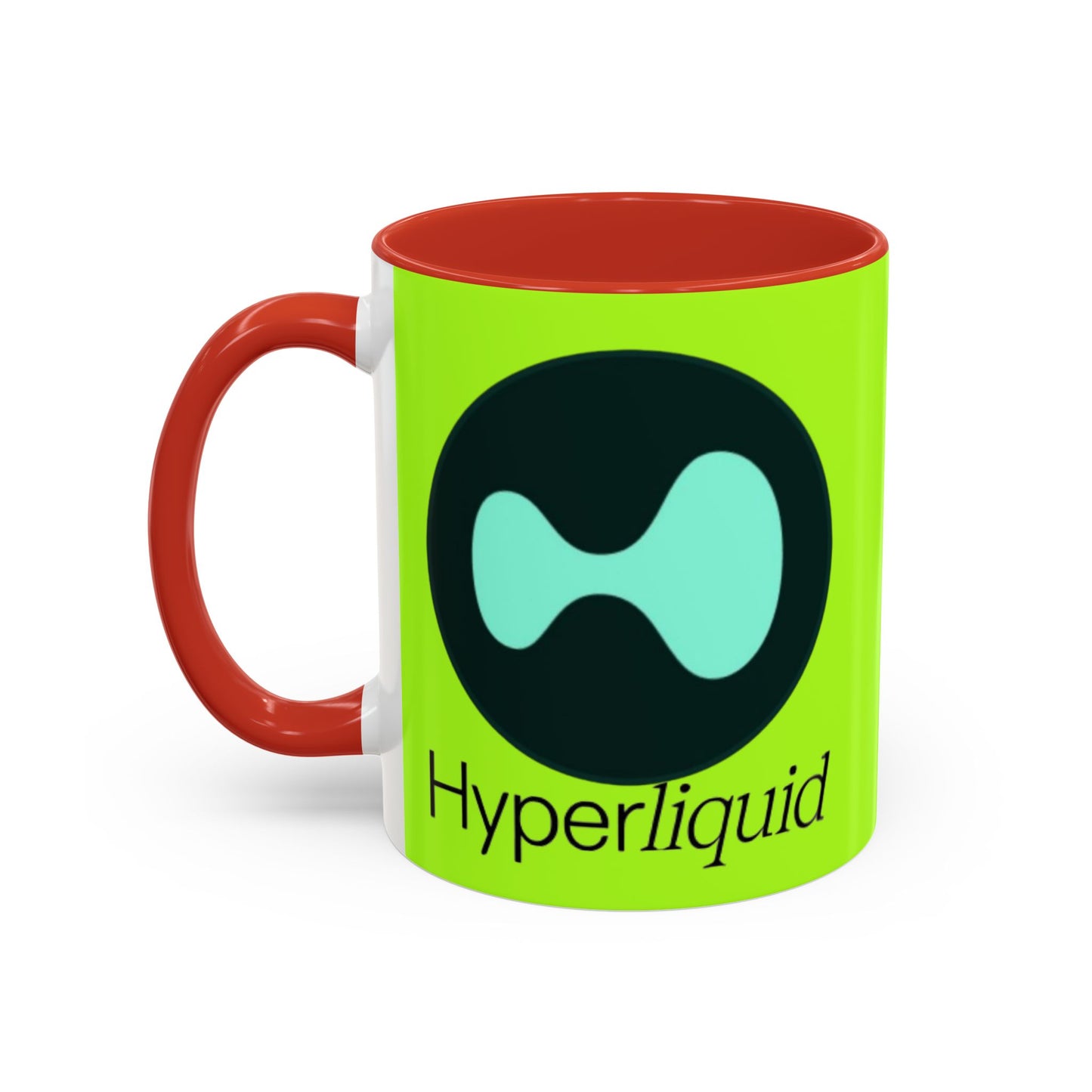 Hyperliquid Black font Green Accent Mug by cypherpunkgear.com