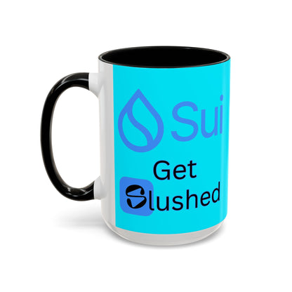 Sui: Get Slushed Light Blue Accent Mug by cypherpunkgear.com