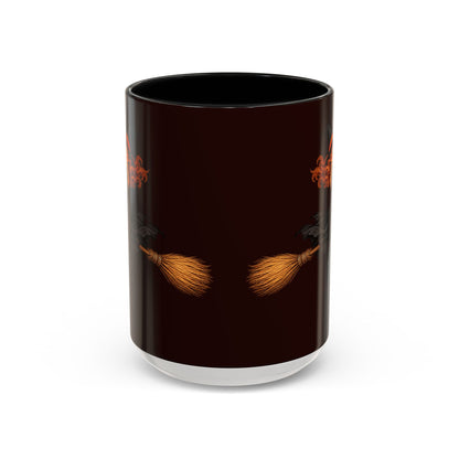 Hazel Hex Brown Accent Mug by CreepyCrafts.boo