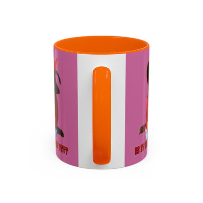 Is it Halloween yet? Pink Accent Mug by CreepyCrafts.boo