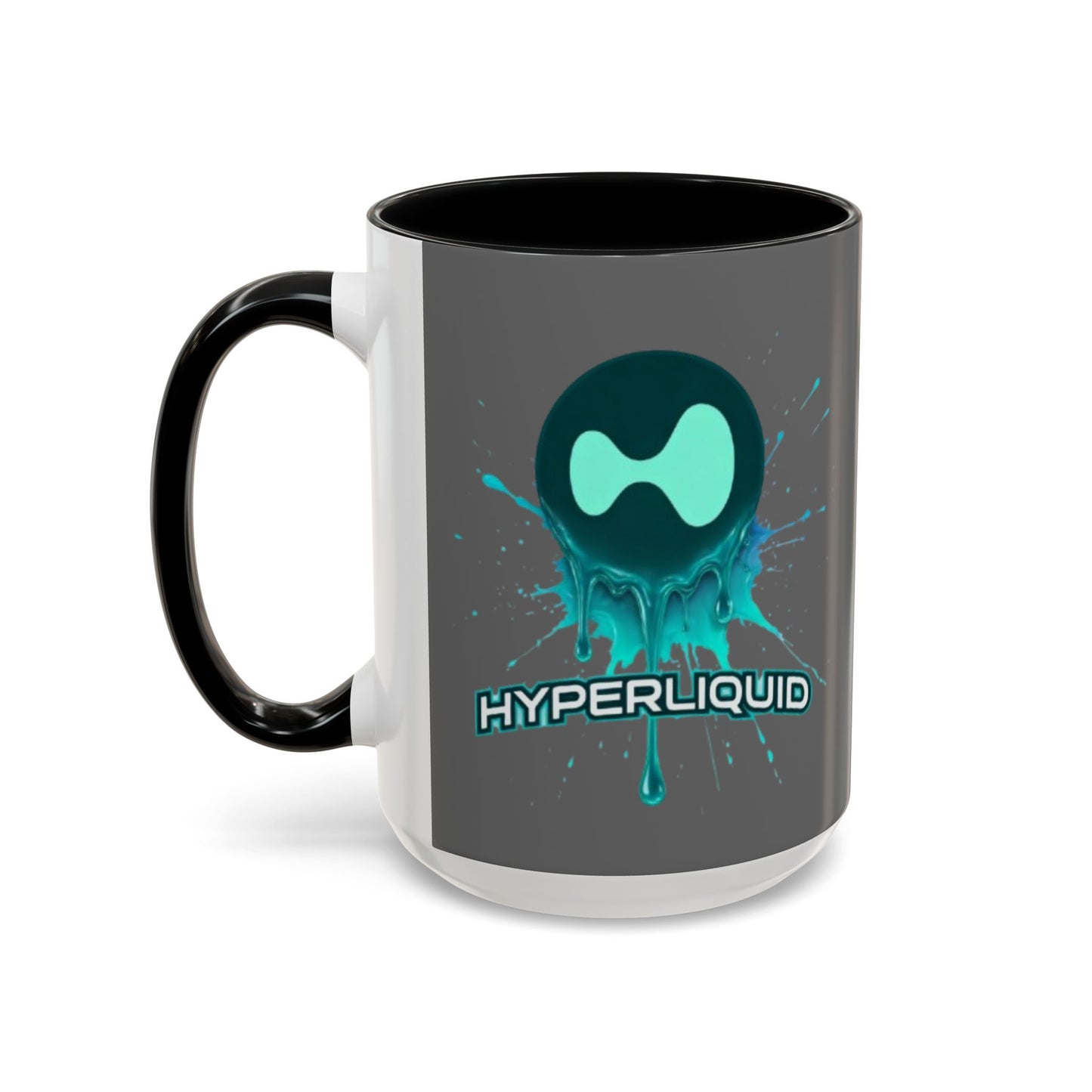 HYPE Drip Grey Accent Mug by cypherpunkgear.com