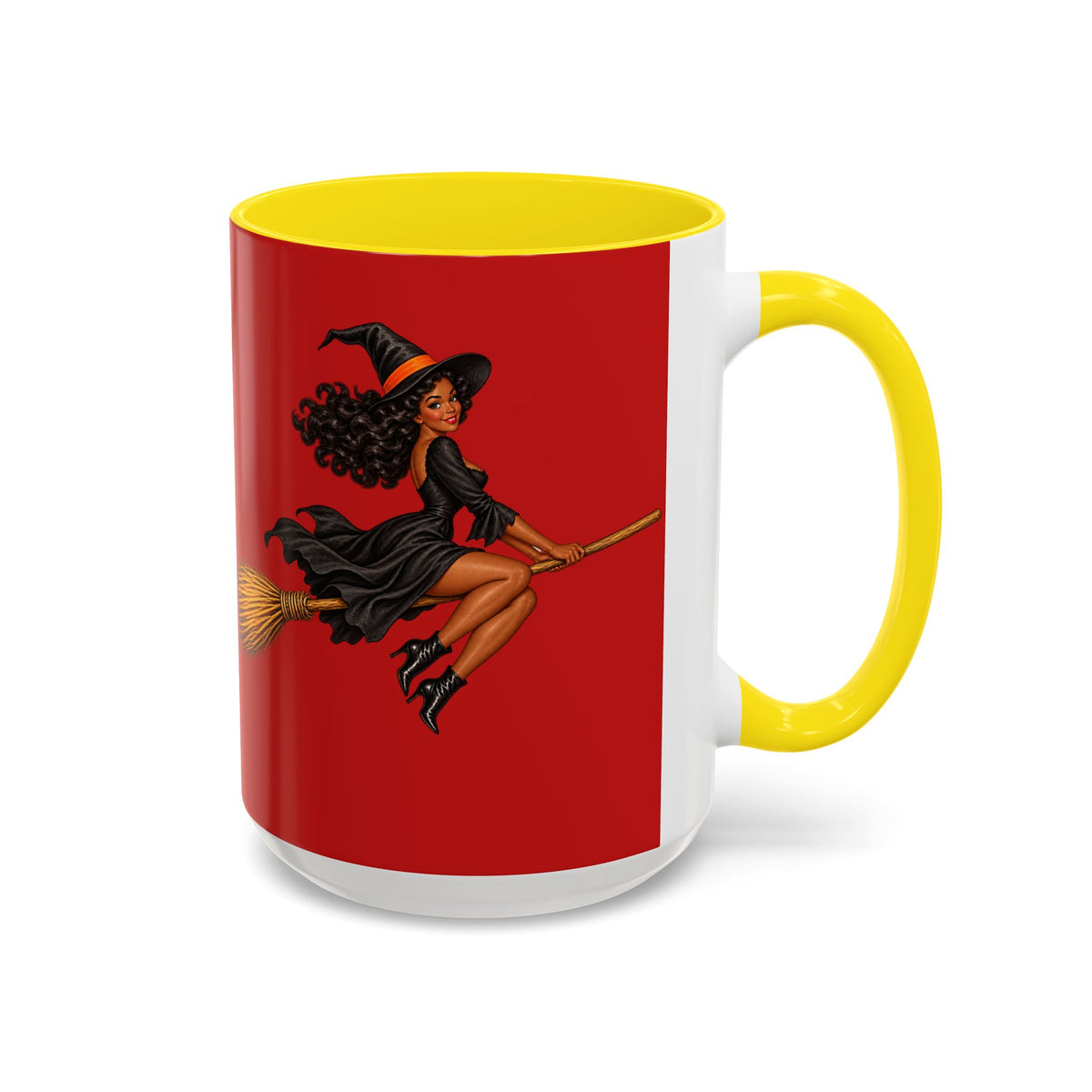 Velvet Vex Red Accent Mug by CreepyCrafts.boo