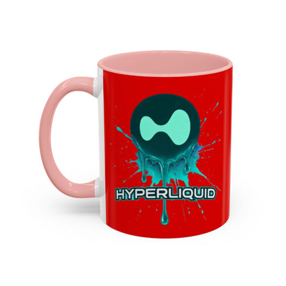 HYPE Drip Red Accent Mug by cypherpunkgear.com