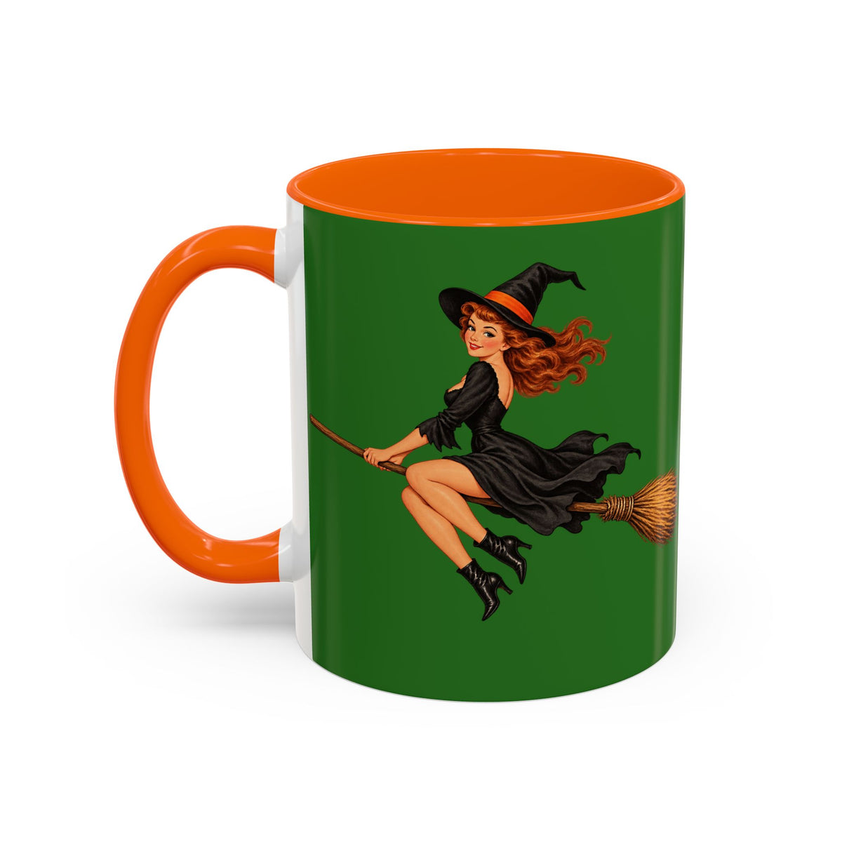 Hazel Hex Green Accent Mug by CreepyCrafts.boo