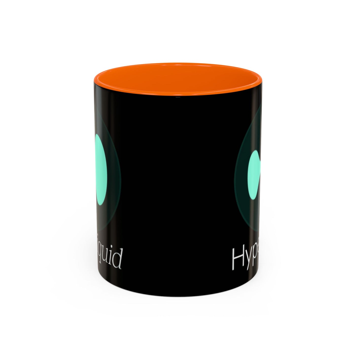Hyperliquid White font Black Accent Mug by cypherpunkgear.com