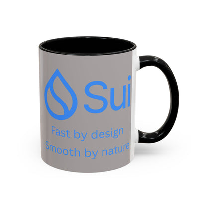 SUI Grey Accent Mug by cypherpunkgear.com
