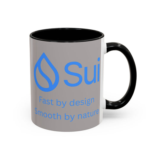 SUI Grey Accent Mug by cypherpunkgear.com