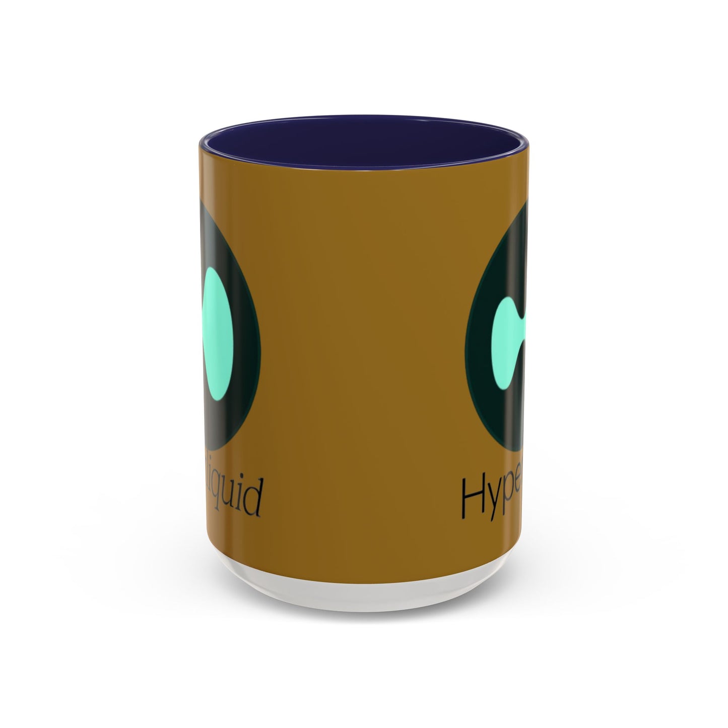 Hyperliquid Black font Brown Accent Mug by cypherpunkgear.com