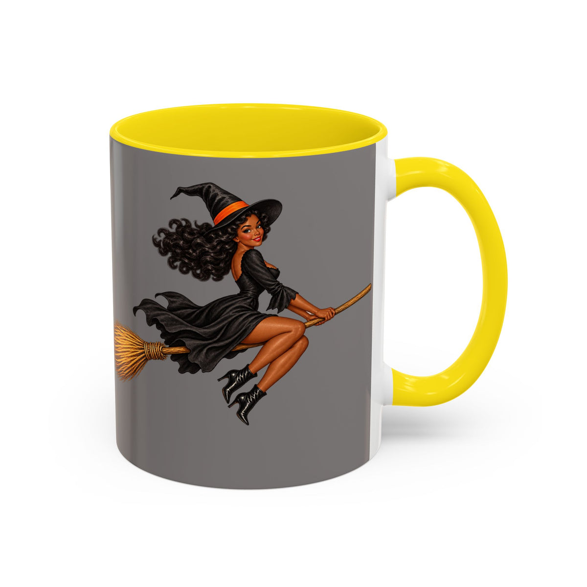Velvet Vex Grey Accent Mug by CreepyCrafts.boo