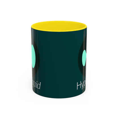 Hyperliquid White font Dark Hyperliquid Accent Mug by cypherpunkgear.com
