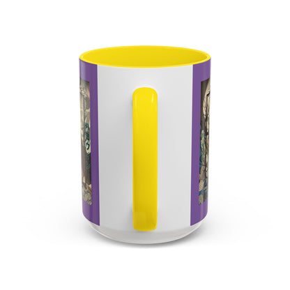 Yōkai Happy Halloween Purple Accent Mug by CreepyCrafts.boo