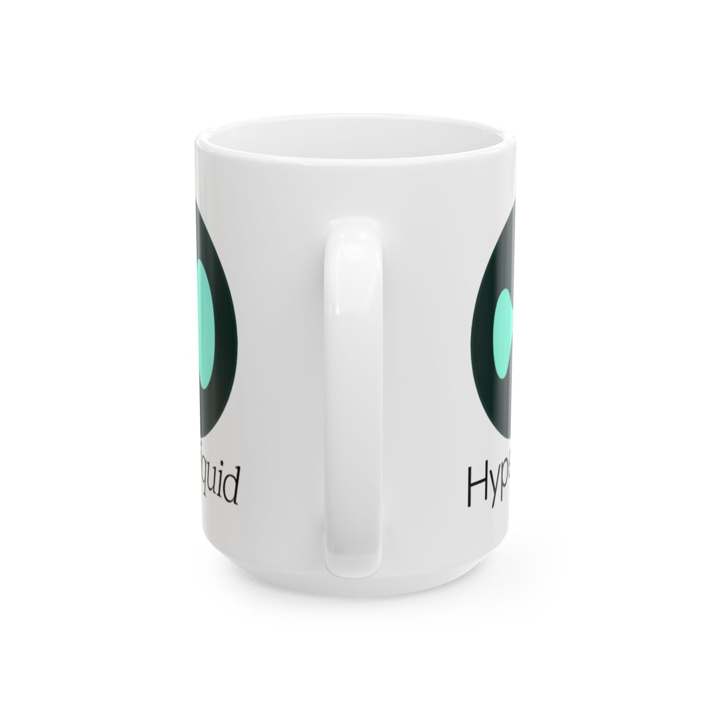 Hyperliquid Black font White Mug by cypherpunkgear.com