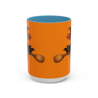 Hazel Hex Orange Accent Mug by CreepyCrafts.boo
