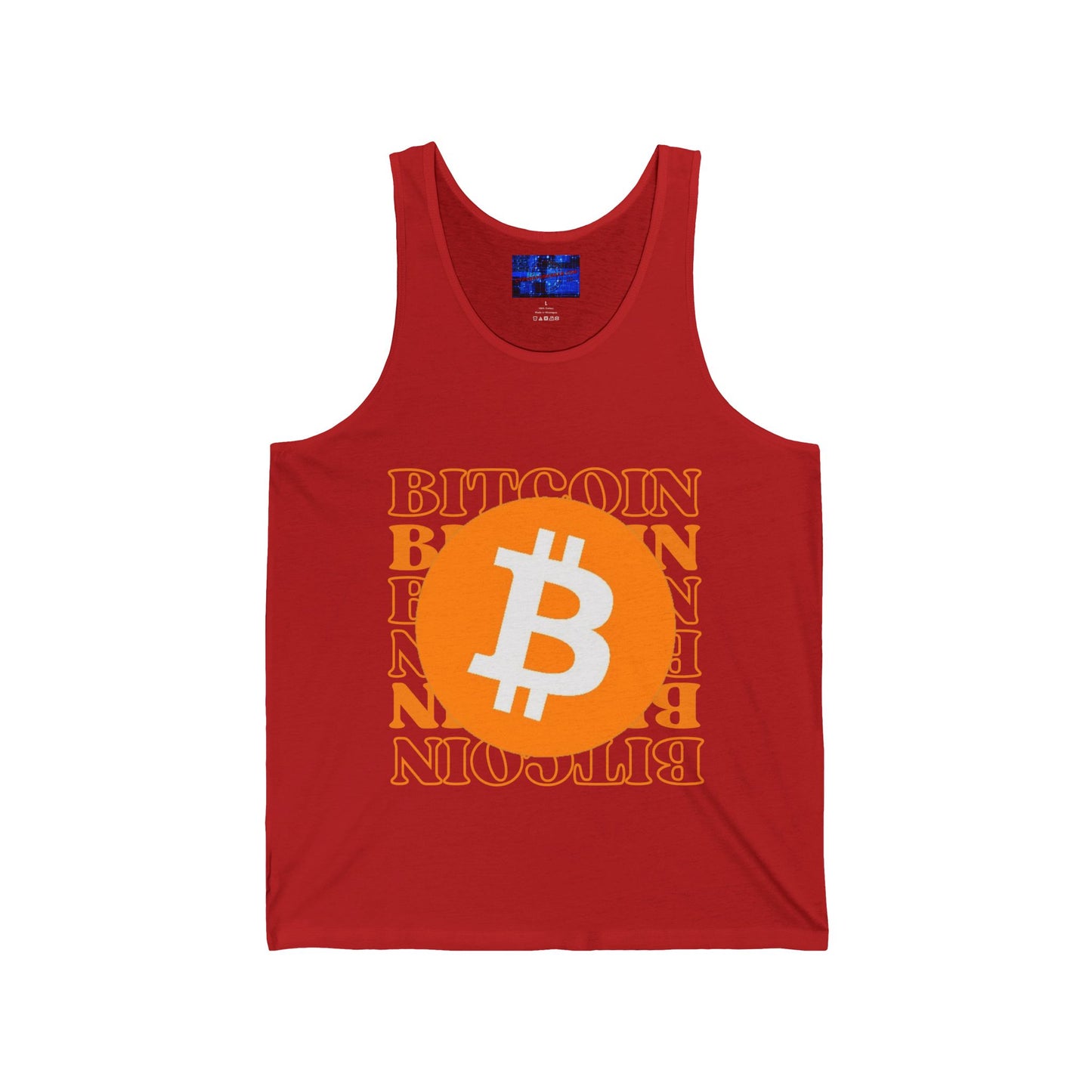 Bitcoin Bitcoin Bitcoin (BTC) Unisex Jersey Tank Top by cypherpunkgear.com
